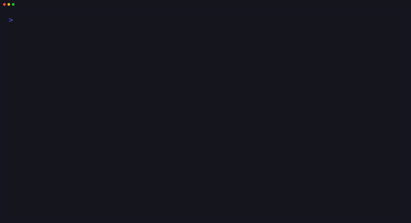 Animated CLI organize run